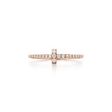 18K T Diamond Wire Ring