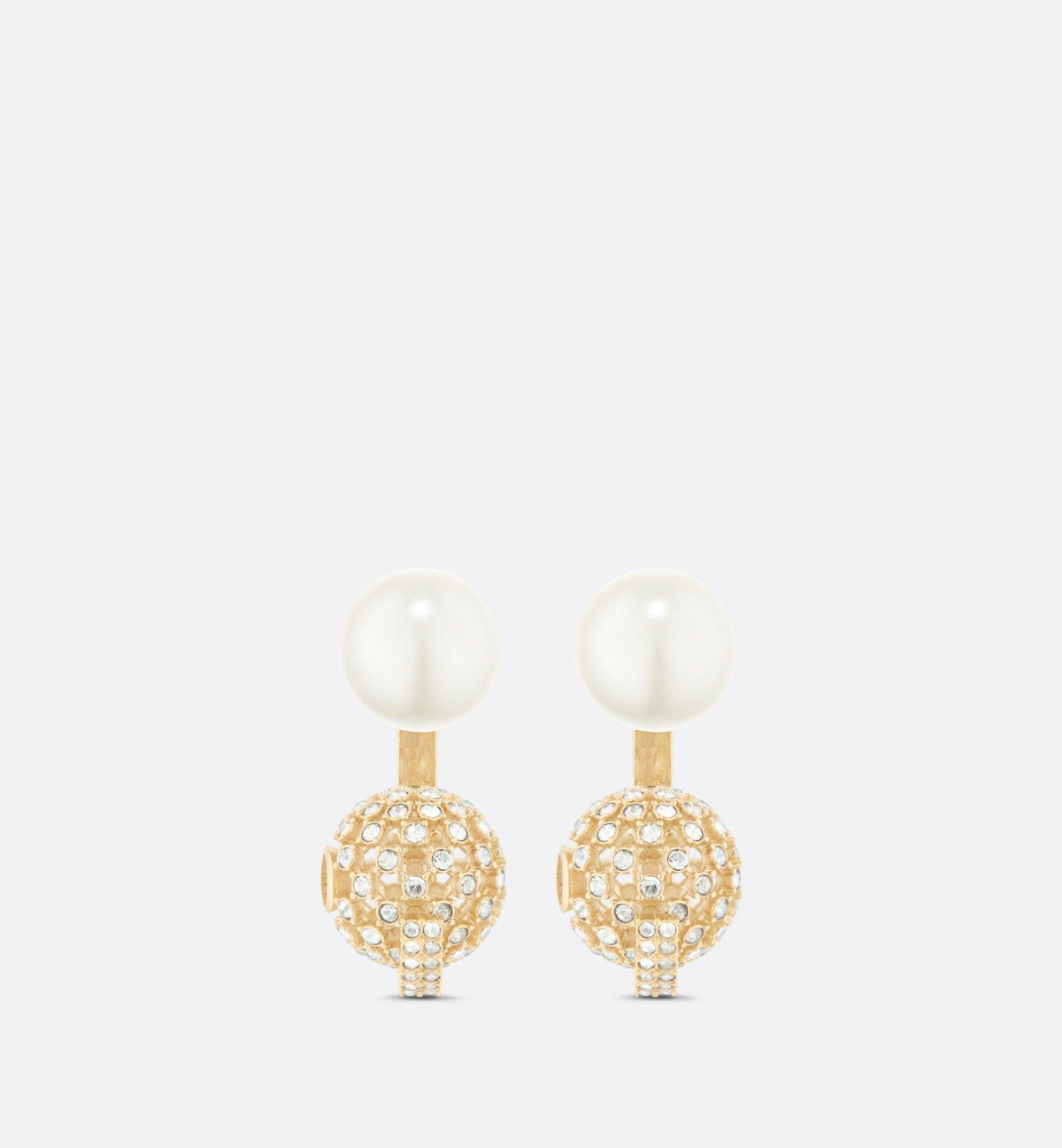 18K CD Tribales White Resin Pearls Earrings