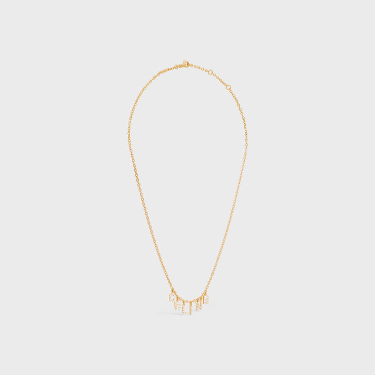 18K Triomphe Paris Strass Crystals Necklace