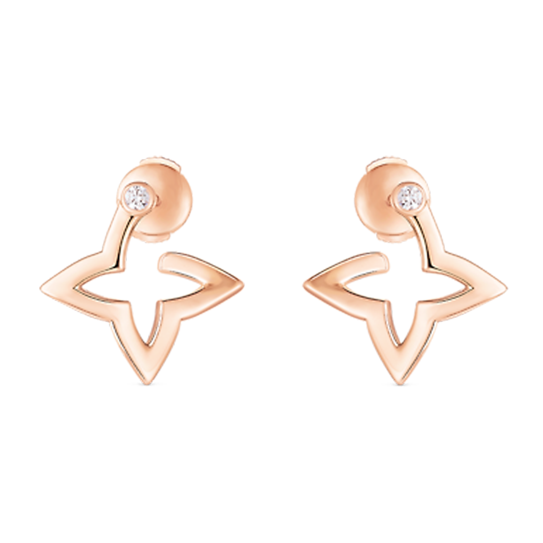 18K Louis Blossom Mini Hoops Earrings