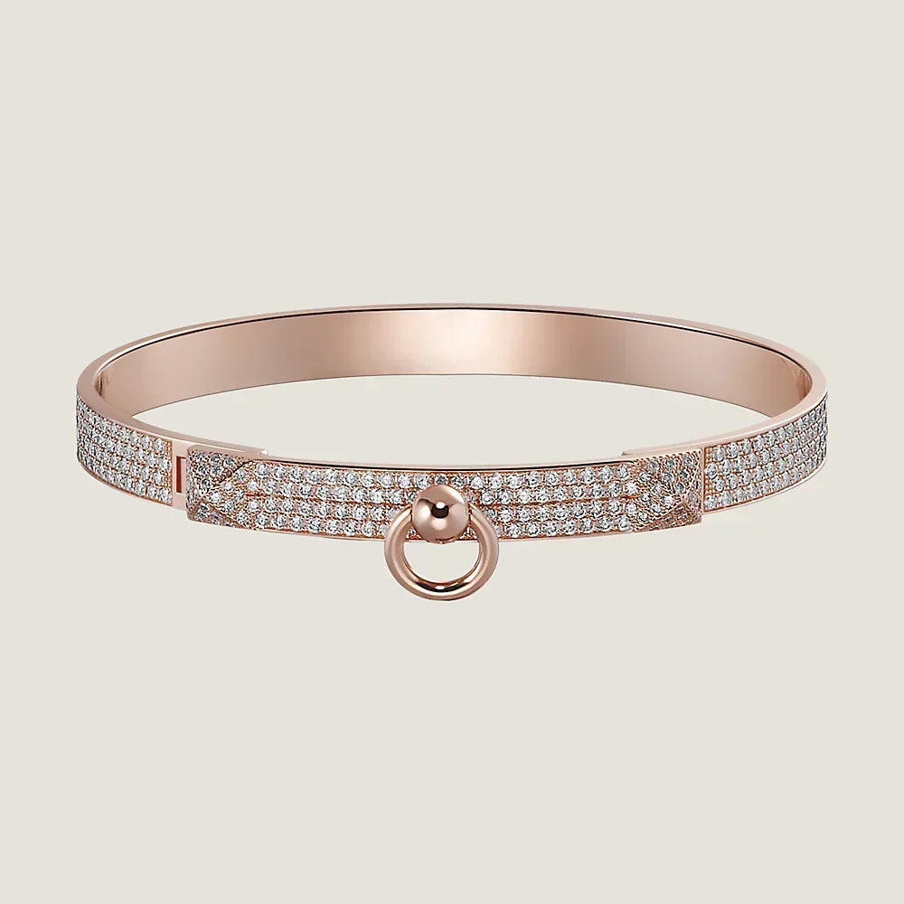 18K Collier De Chien Diamond H Bracelet