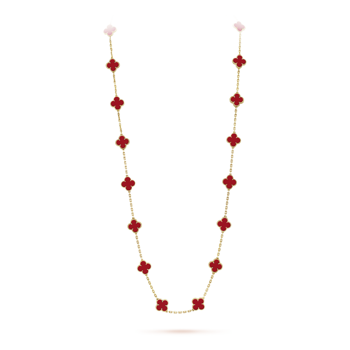 18K Vintage Alhambra 20 Motifs Long Necklace