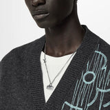 18K Louis Monogram Chain Bag Necklace