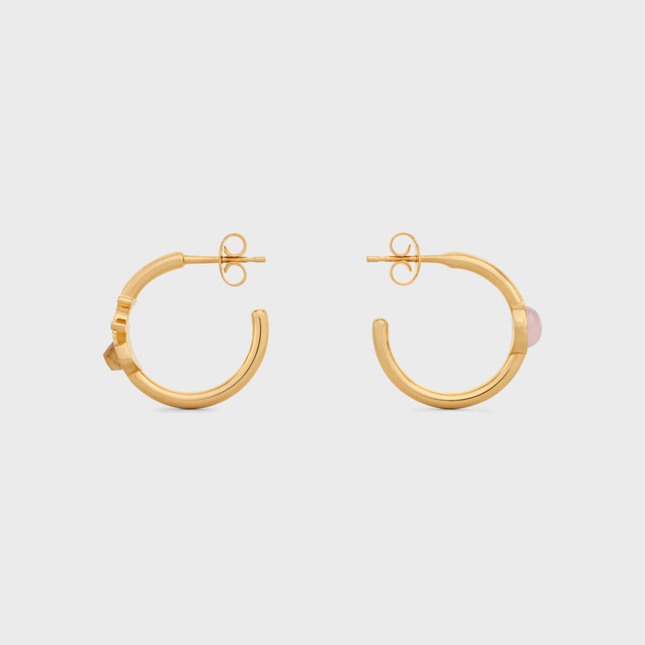 18K Triomphe Indie Hoops Earrings