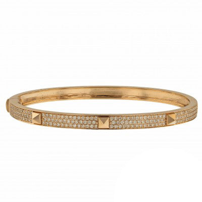 18K Collier De Chien Diamond H Bracelet