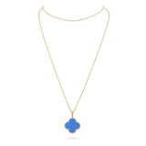 18K Van Cleef & Arpels Magic Alhambra Agate Necklace