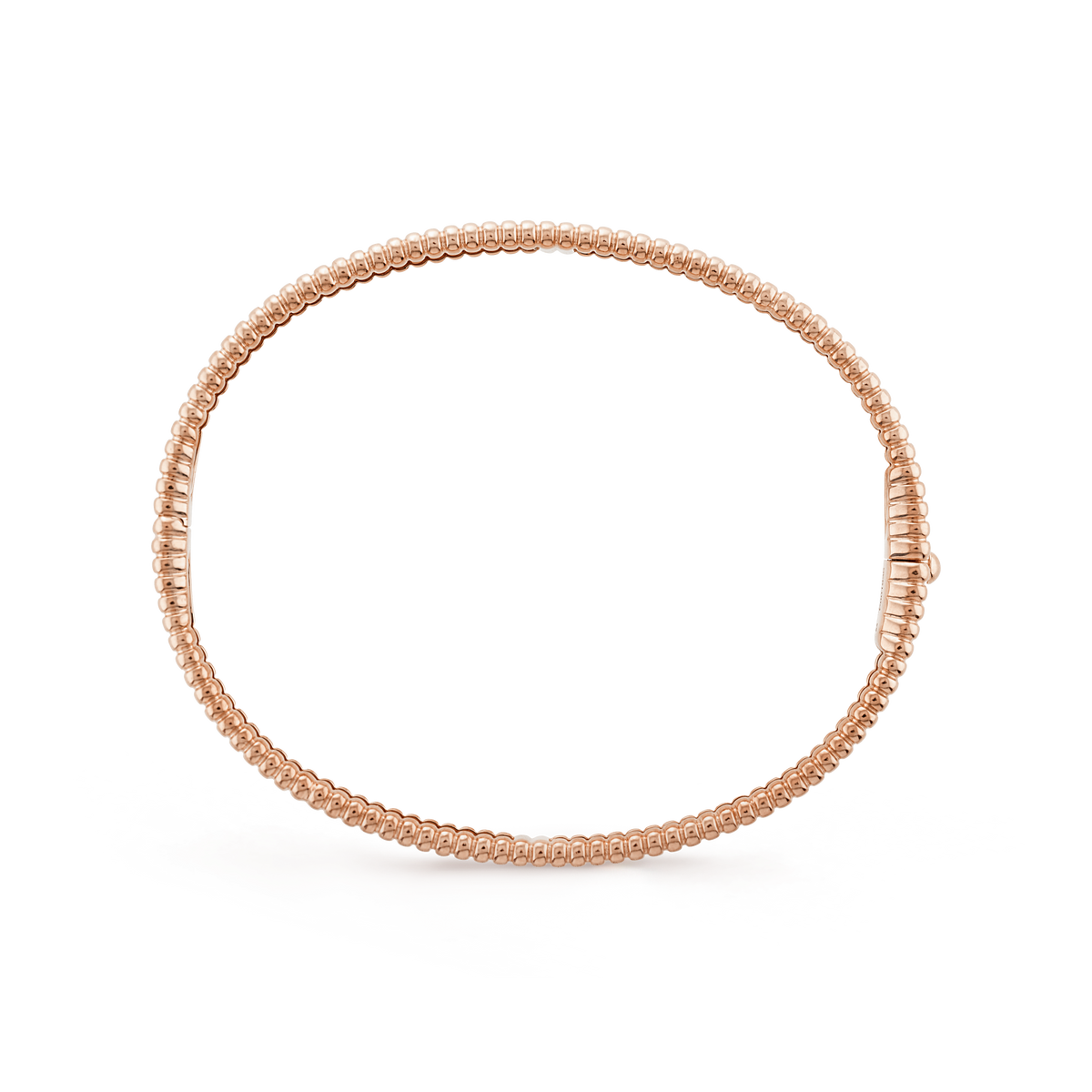18K Rose Gold Perlée Signature Bracelet