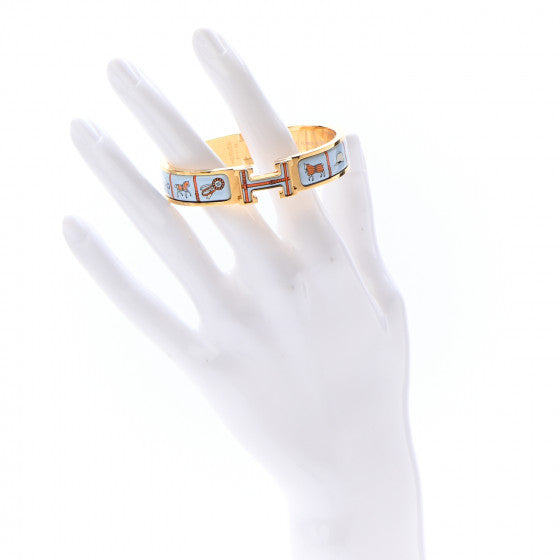 18K Clic H Couvertures Blue Bracelet