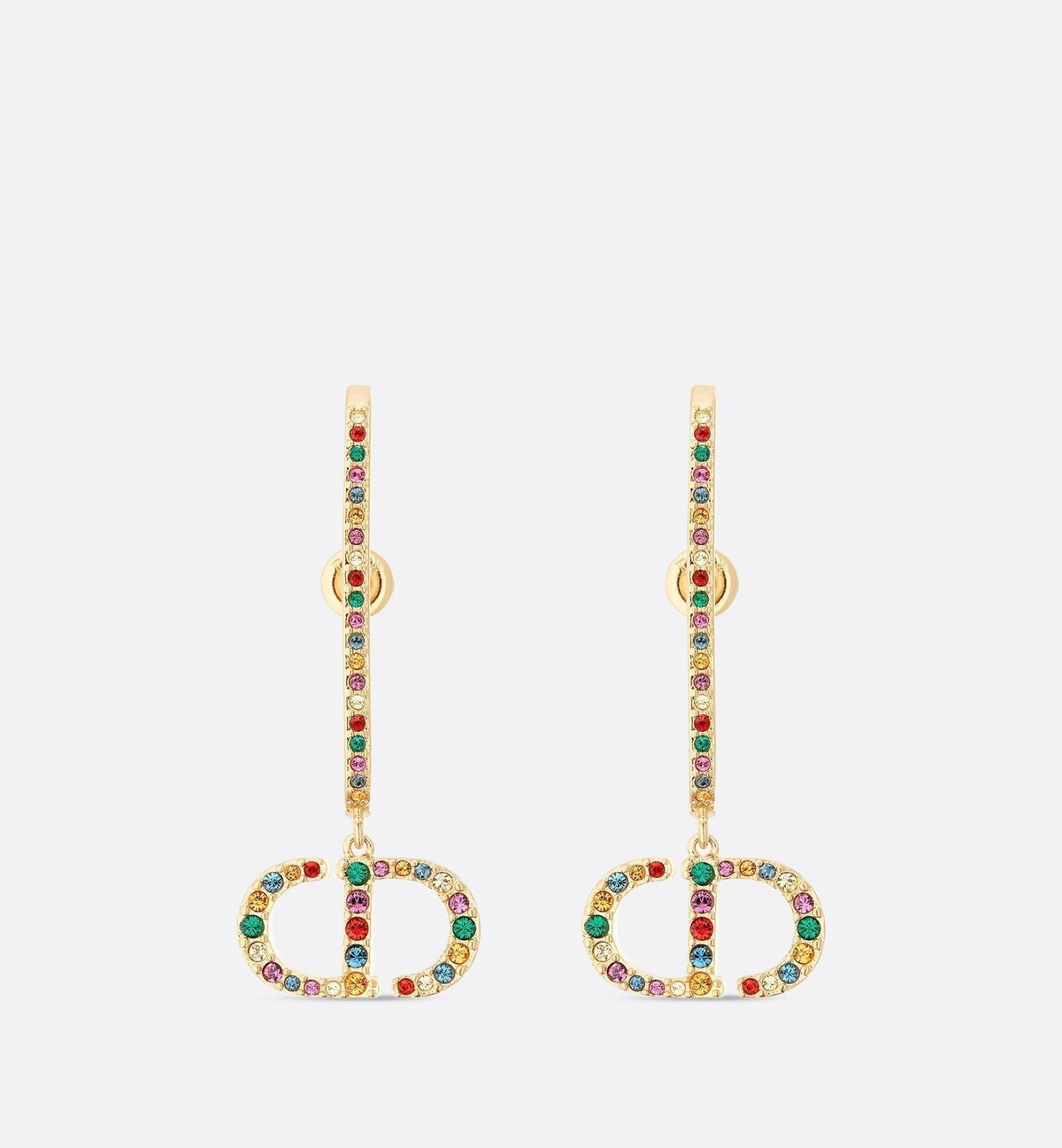 18K CD 30 Montaigne Crystals Earrings