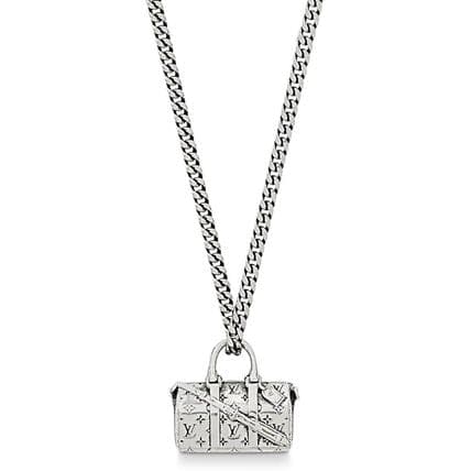 18K Louis Monogram Chain Bag Necklace