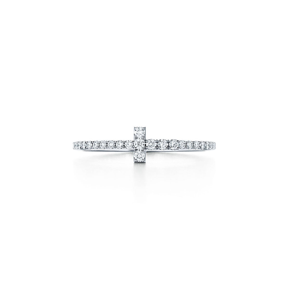 18K T Diamond Wire  Ring