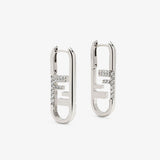 18K F OLock Earrings