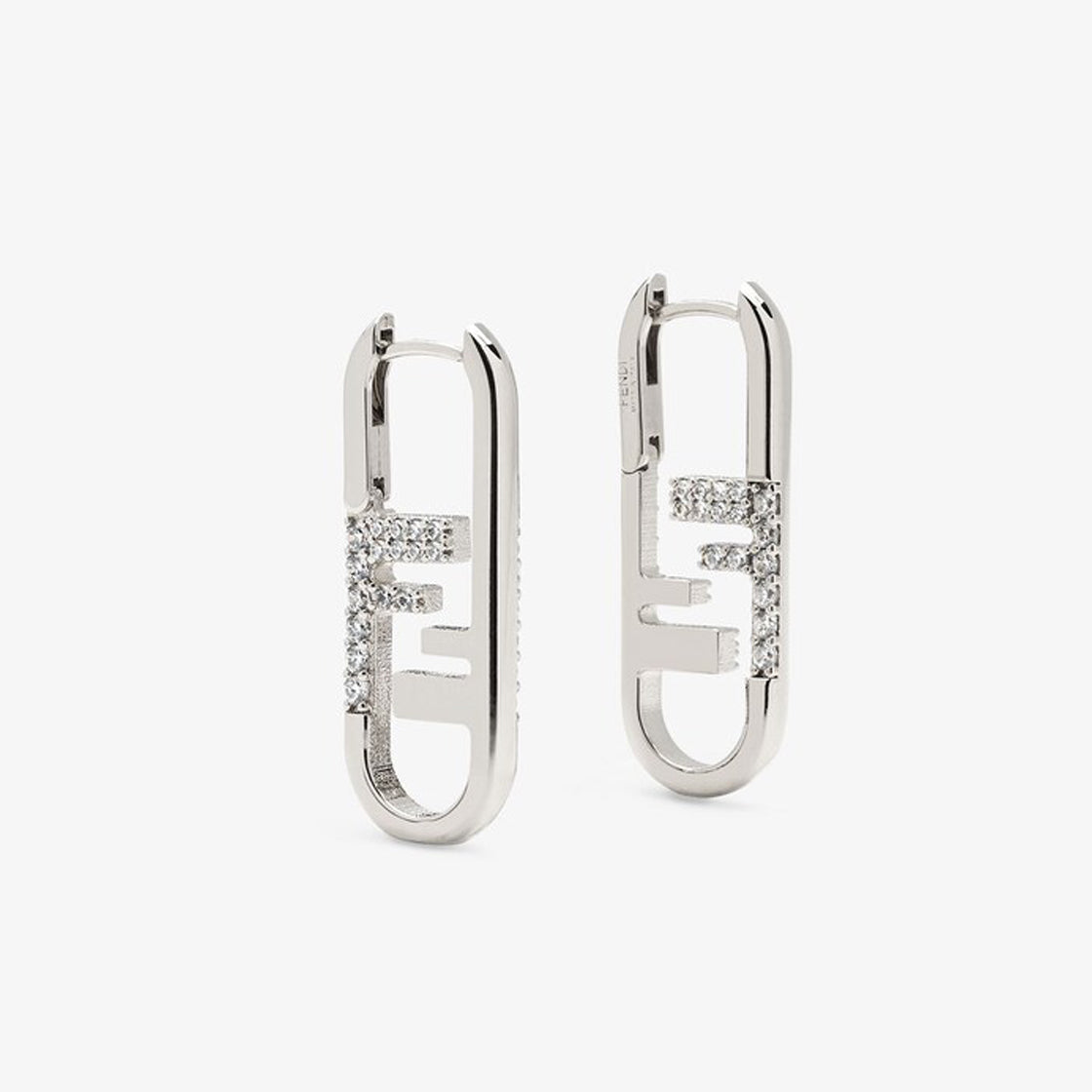 18K F OLock Earrings