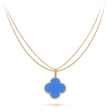 18K Magic Alhambra Agate Clover Necklace