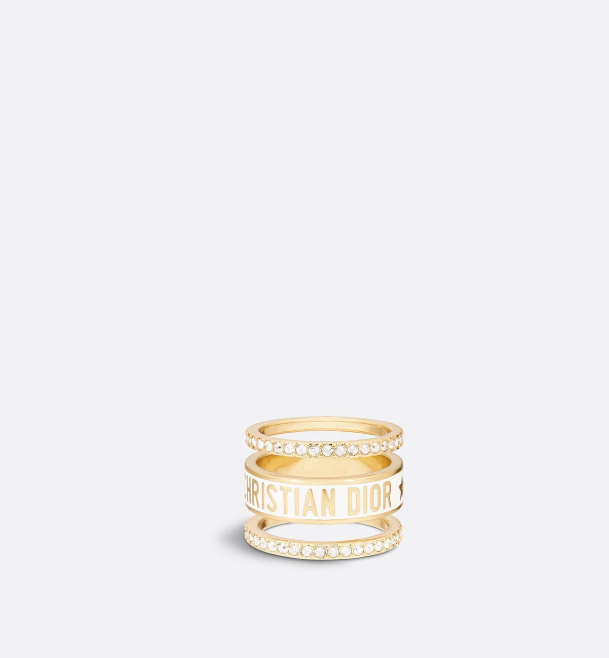 18K CD Code Ring Set