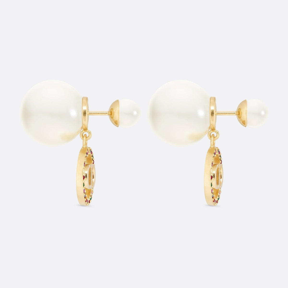 18K CD Tribales Multicolor Crystals Earrings