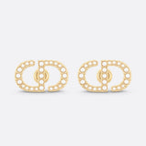 18k Dior Petit CD Stud Earrings