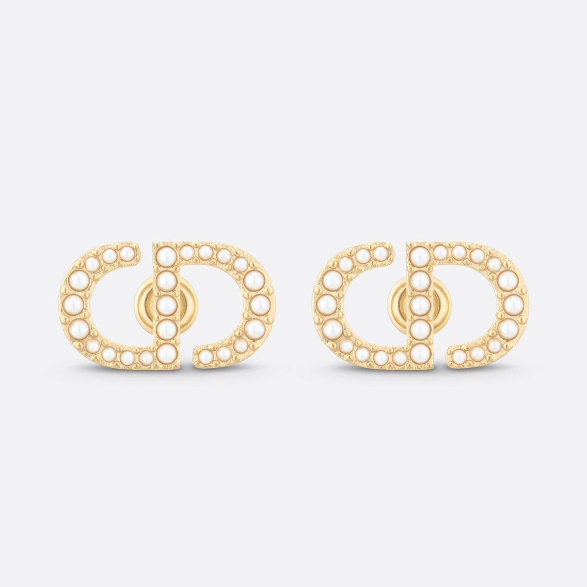 18k Dior Petit CD Stud Earrings