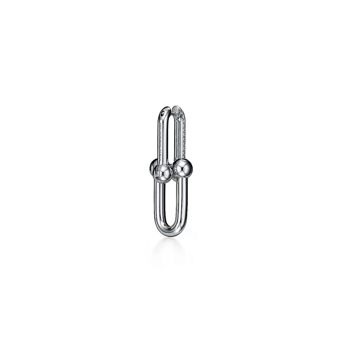 18K T HardWear Large Link Diamonds Earrings