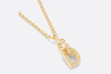 18K CD Lock Necklace