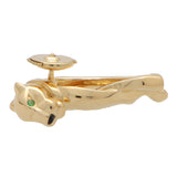 18K Tsavorite Garnet Panther Earrings