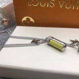 18K Louis Collier Fluo Charms Vintage Necklace
