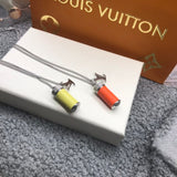 18K Louis Collier Fluo Charms Vintage Necklace