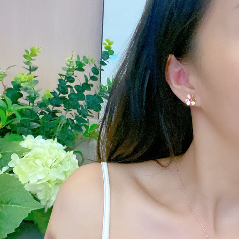 18K Frivole Mini Ruby Earrings