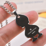 Louis x Nigo Duck Pendant Necklace