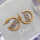 18K CD 30 Montaigne Hoop Earrings