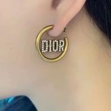 18K CD 30 Montaigne Hoop Earrings