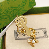 18K GG Crystal Key Bracelet