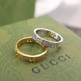 18K GG Icon Full Diamonds Ring