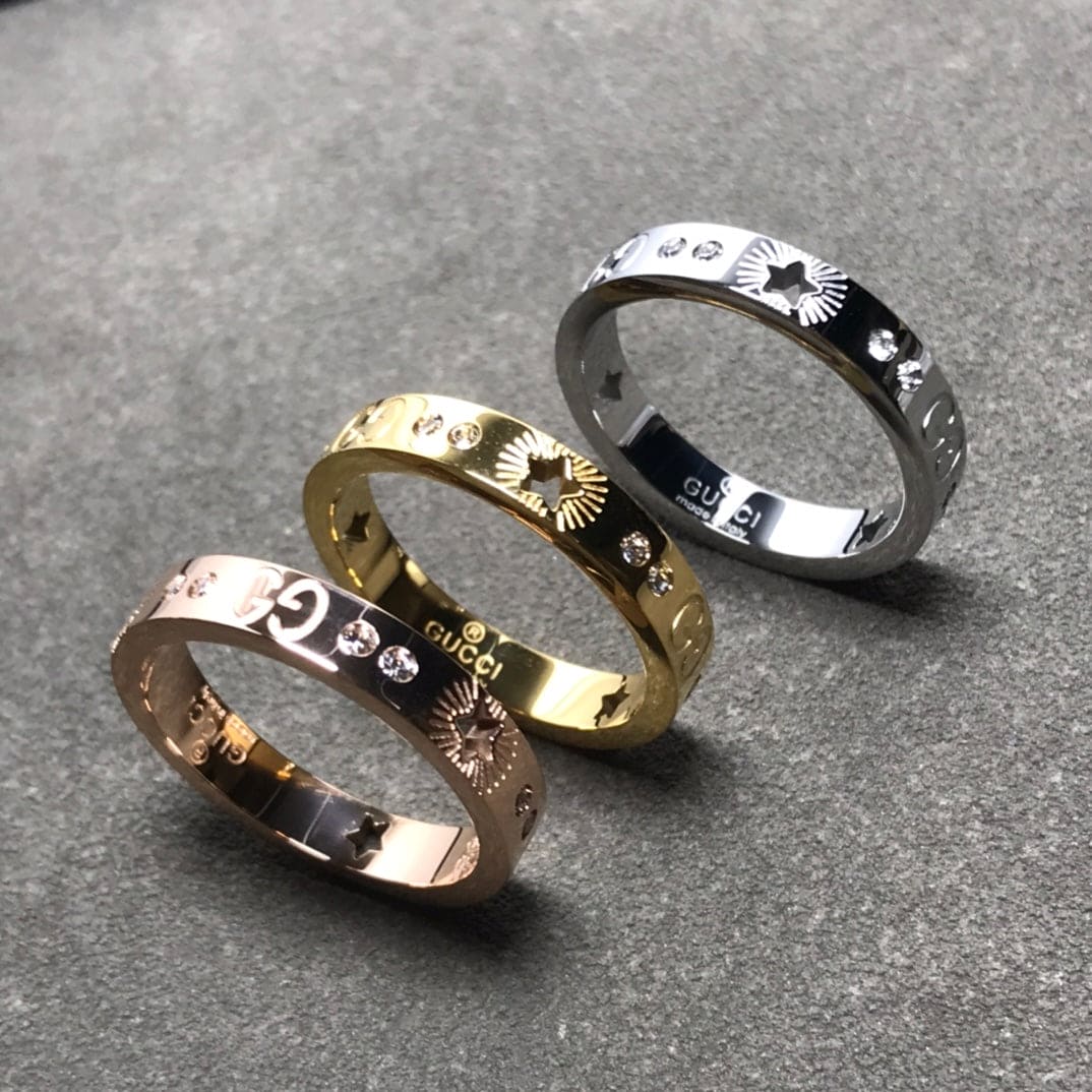 18K GG Icon Diamonds Ring