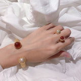 18K Perlée Couleurs Between The Finger Ring