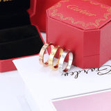 18K Love Wedding Six Diamonds Ring