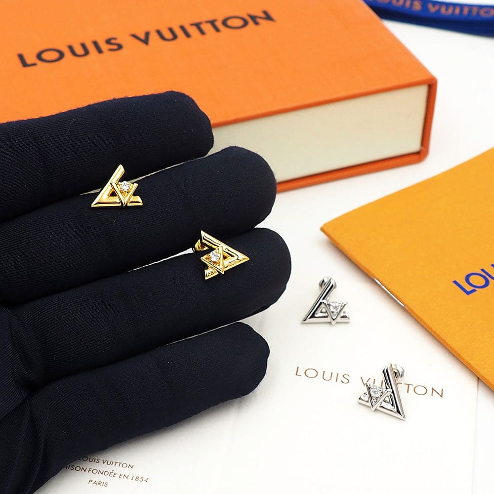 18K Louis Volt One Earrings