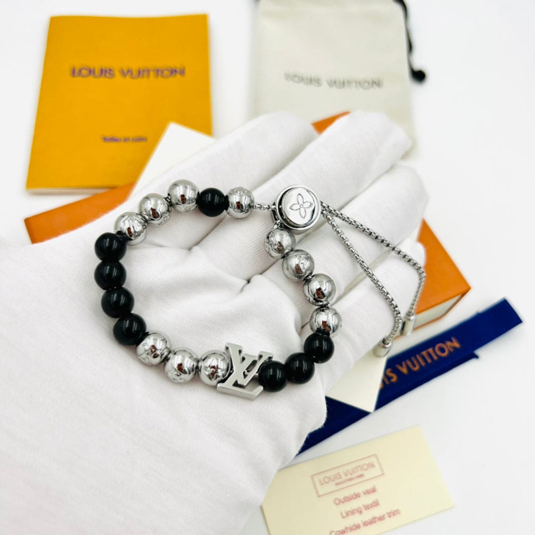 18K Louis Monogram Beads Bracelet