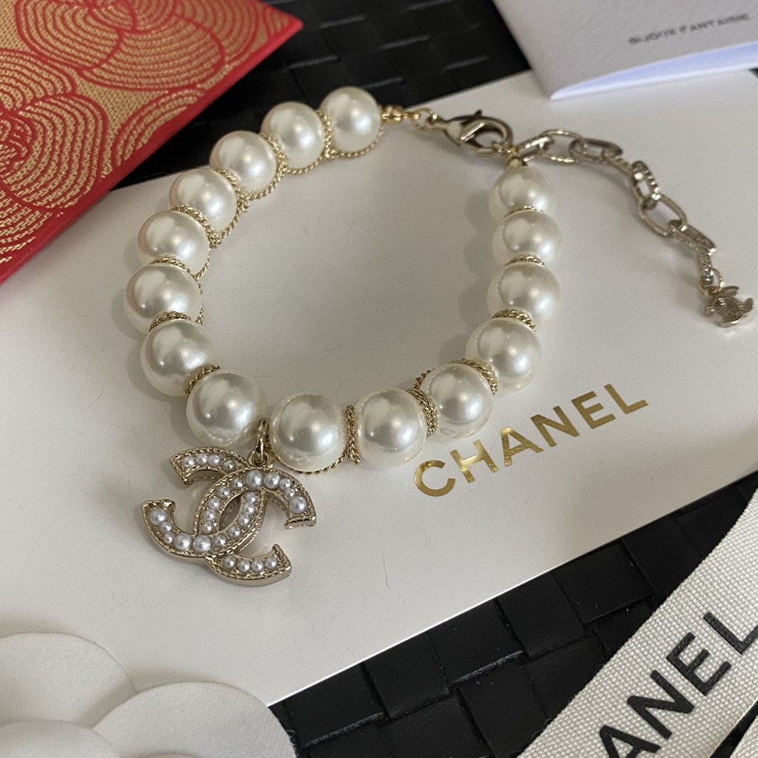 18K Pearls CC Bracelet