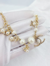 18K CC Pearls & Diamonds Bracelet