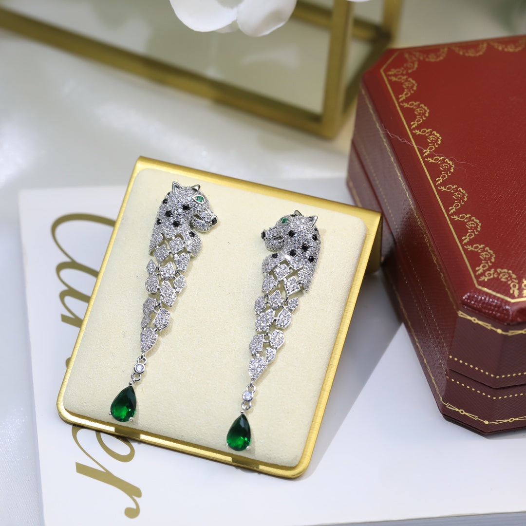 18K Panthère De Earrings