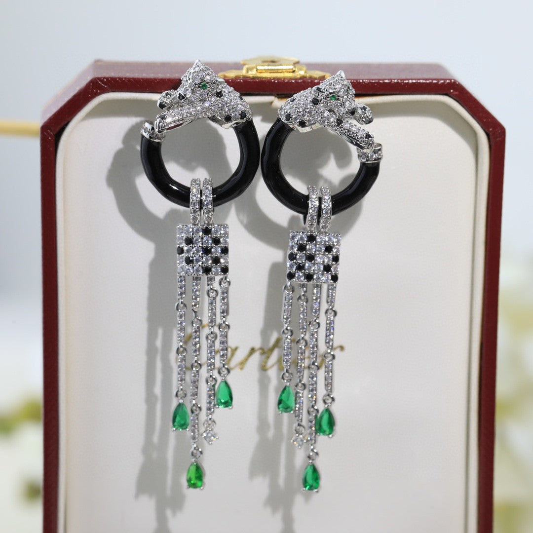 18K Panthère De Earrings