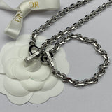 18K CD Lock Necklace