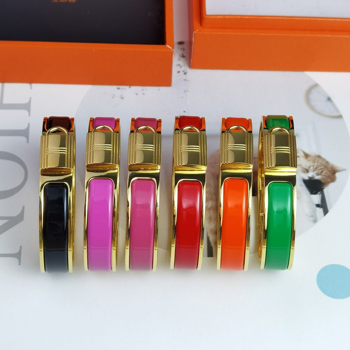 18K Clic Cadenas Pink H Bracelet