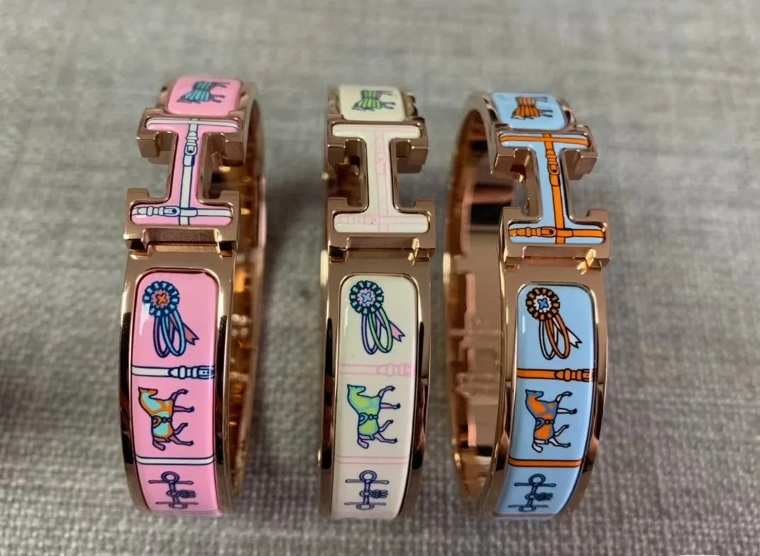 18K Clic H Couvertures Blue Bracelet