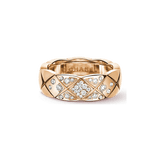 18K Rose Gold Chanel Coco Crush Diamonds Ring