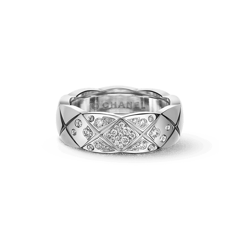 18K White Gold Chanel Coco Crush Diamonds Ring