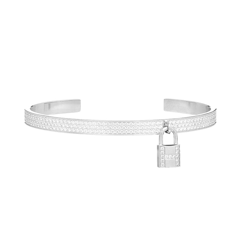 18K Kelly Clochette Diamond H Bracelet