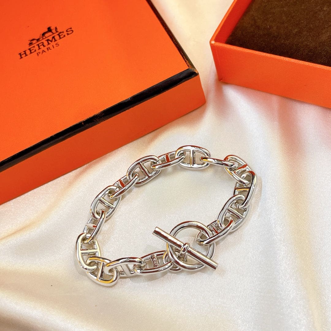 18K Chaine Dancre Enchainee H Bracelet