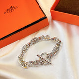 18K Chaine Dancre Enchainee H Bracelet